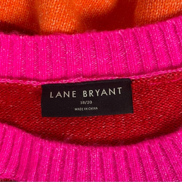 Lane Bryant Multi Stripe Crew Neck Sweater Size 18/20 - Picture 4 of 6